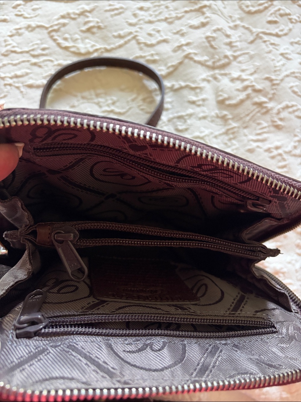 NWOT BRIGHTON Ferrara Leather Crossbody Bag - Picture 11 of 12